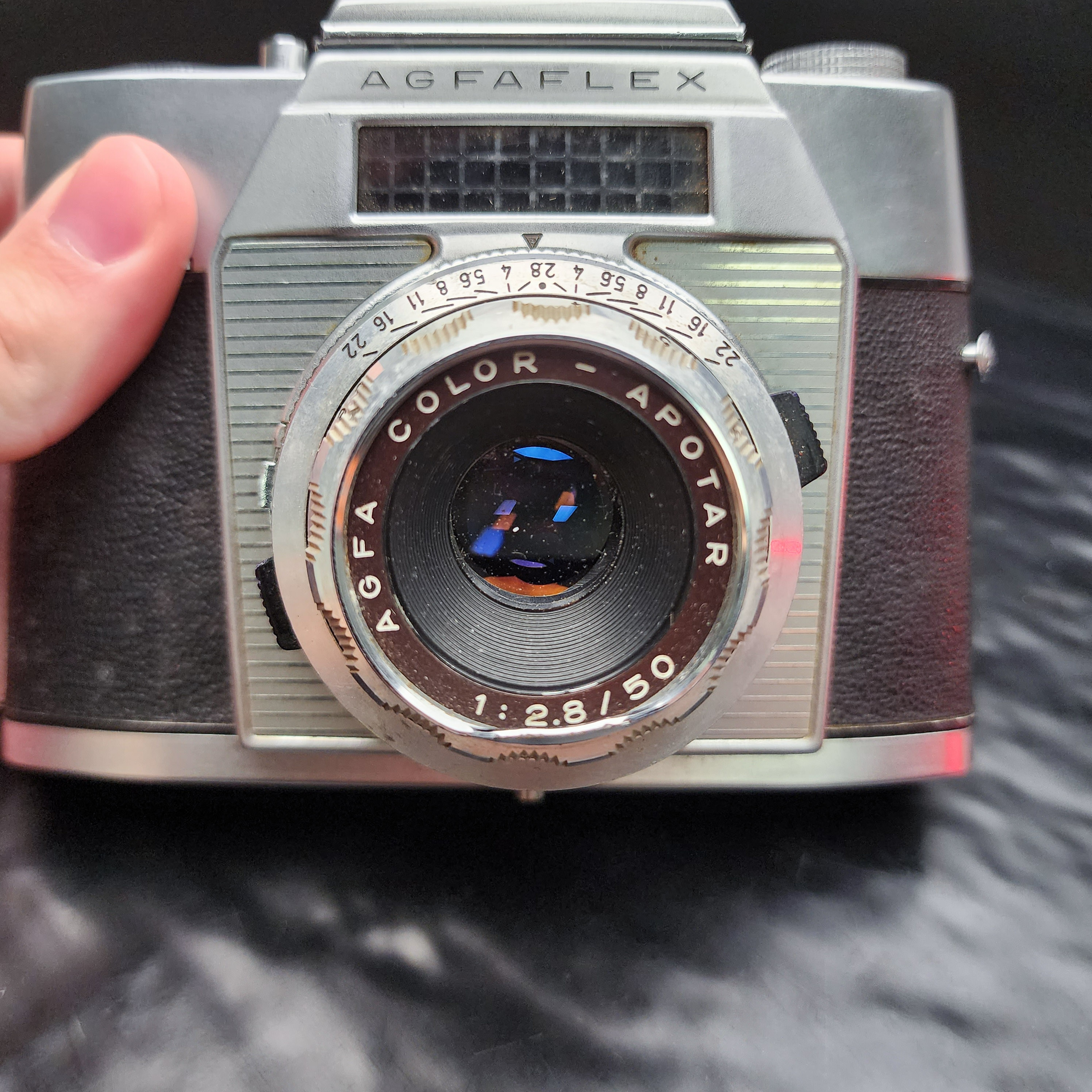 Vintage Agfa Agfaflex Camera Solinar f2.8 50mm Lens